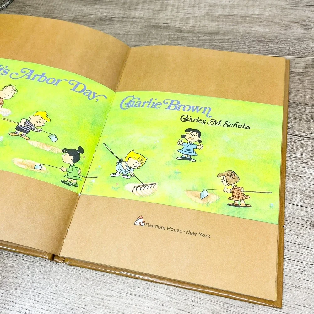 Its Arbor Day Charlie Brown Charles M Schulz 1977 Hardcover Peanuts Book 1st Ed